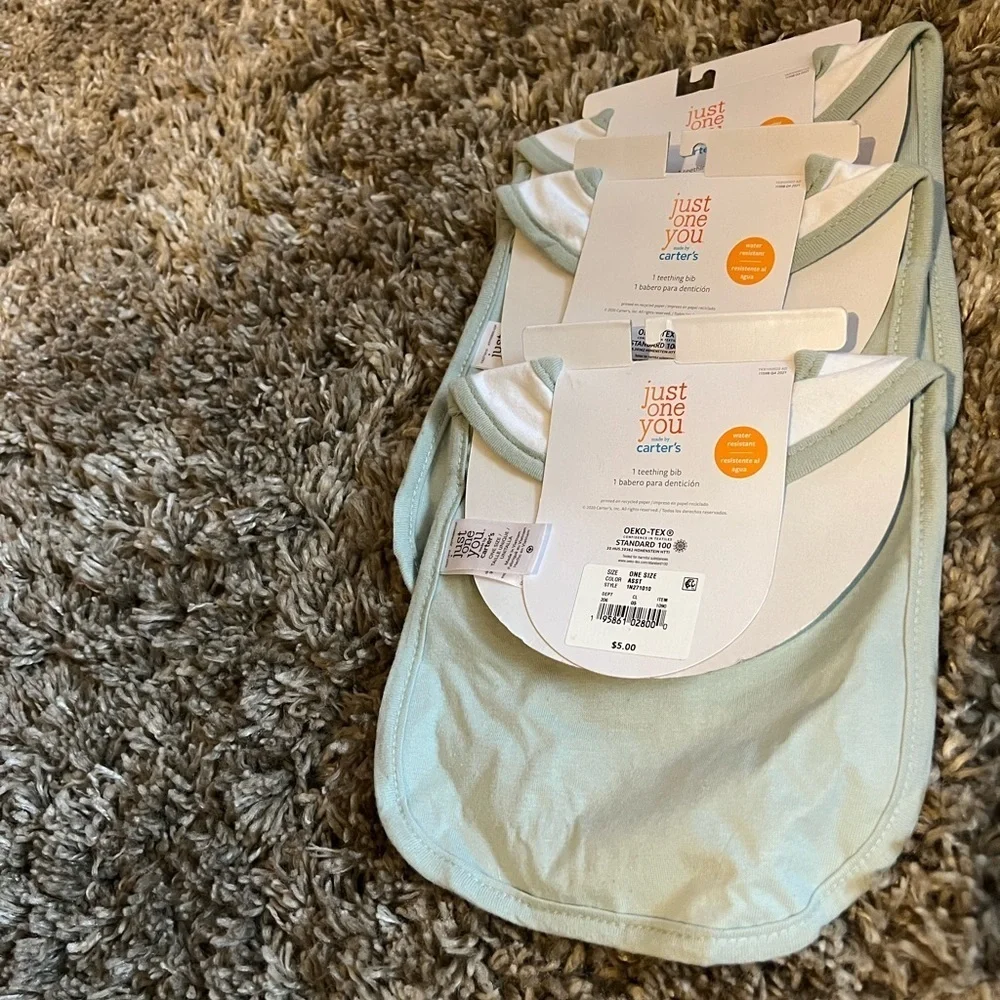 NWT Just for you by Carter’s My First‎ Easter bib set